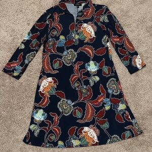 MSK Multicolor Floral Long Sleeve Dress